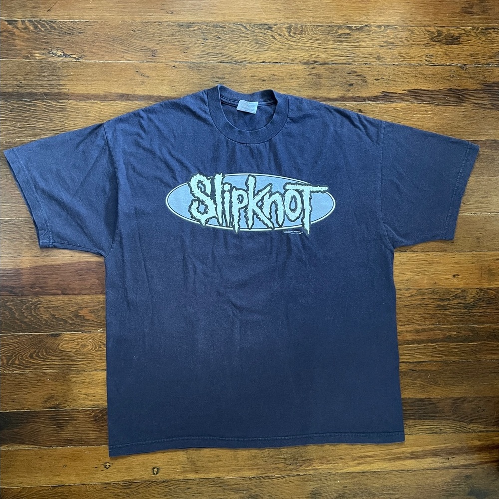 Vintage 1999 Slipknot Don’t Ever Judge Me Double Sided Graphic Tee Men’s XL Navy